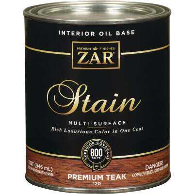 ZAR Oil-Based Wood Stain, Premium Teak, 1 Qt.